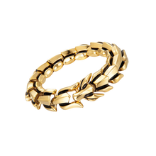 Cargar imagen en el visor de la galería, Pulsera ajustable con diseño de dragón de Midgard
 -Dorado - Ozerty