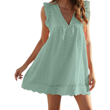 Cargar imagen en el visor de la galería, Elegante vestido de bordado inglés
 -Verde/XSVerde/SVerde/MVerde/LVerde/XLVerde/XXLVerde/3XL - Ozerty