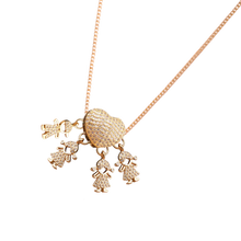 Cargar imagen en el visor de la galería, Elegante collar para madres
 -3 Niñas 1 Niño - Ozerty