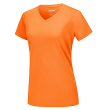 Cargar imagen en el visor de la galería, Camiseta de refrigeración instantánea para mujer con cuello de pico
 -Naranja - Ozerty