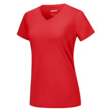 Cargar imagen en el visor de la galería, Camiseta de refrigeración instantánea para mujer con cuello de pico
 -Rojo tomate - Ozerty
