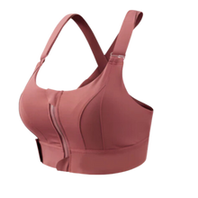 Cargar imagen en el visor de la galería, Sujetador deportivo con espalda cruzada y máxima sujeción -Rojo ladrillo/SRojo ladrillo/MRojo ladrillo/LRojo ladrillo/XLRojo ladrillo/2XLRojo ladrillo/3XLRojo ladrillo/4XLRojo ladrillo/5XL - Ozerty