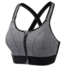 Cargar imagen en el visor de la galería, Sujetador deportivo con espalda cruzada y máxima sujeción -Gris/SGris/MGris/LGris/XLGris/2XLGris/3XLGris/4XLGris/5XL - Ozerty