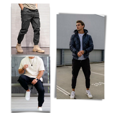 Cargar imagen en el visor de la galería, Pantalones cargo Slim Fit para hombre
 - Ozerty