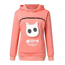 Cargar imagen en el visor de la galería, Sudadera con compartimento porta mascotas -Rosa - Ozerty
