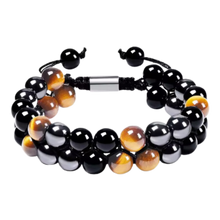 Cargar imagen en el visor de la galería, Pulsera de protección resistente al agua -Sepia de carbón - Ozerty