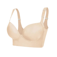 Cargar imagen en el visor de la galería, Sujetador moldeador con soporte lateral y tirantes anchos
 -Beige - Ozerty