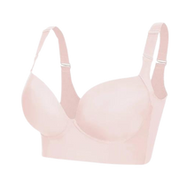 Cargar imagen en el visor de la galería, Sujetador moldeador con soporte lateral y tirantes anchos
 -Rosa - Ozerty