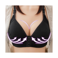 Cargar imagen en el visor de la galería, Sujetador push up sin aros para tallas grandes
 -Encaje negro - Ozerty