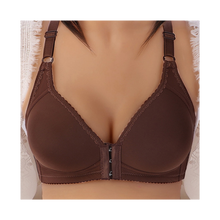 Cargar imagen en el visor de la galería, Sujetador push up sin aros para tallas grandes
 -Café tacto suave - Ozerty