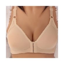 Cargar imagen en el visor de la galería, Sujetador push up sin aros para tallas grandes
 -Beige tacto suave - Ozerty